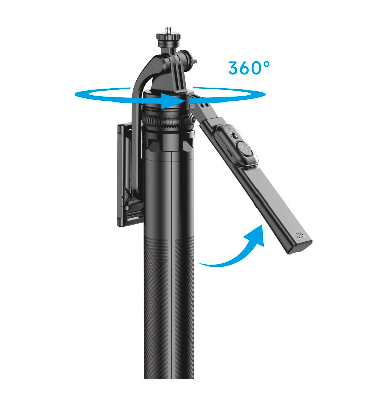 XKIN Adjustable Selfie Stick Tripod | 1.8M Extendable | 360° Phone Mount | Detachable Remote 📸🎮