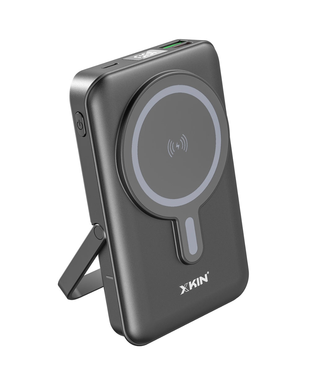 10000mAh Magnetic Power Bank – 22.5W Fast Charging, USB-C PD, Built-in Cables & Stand