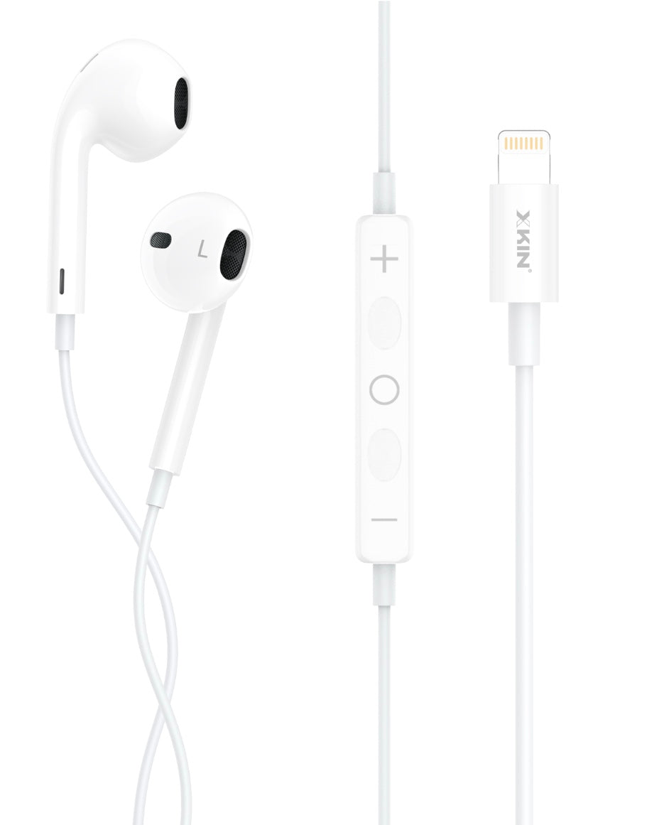 XKIN Wired In-Ear Headphones with Mic – 1.2M Cable, Digital Connector, HD Sound