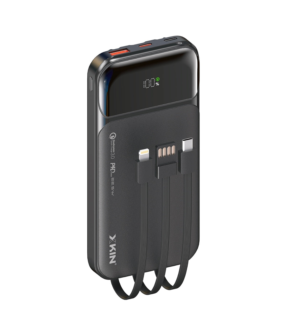 10000mAh Power Bank – Dual Output, 2.4A Fast Charge, 20cm Micro Cable Inclu
