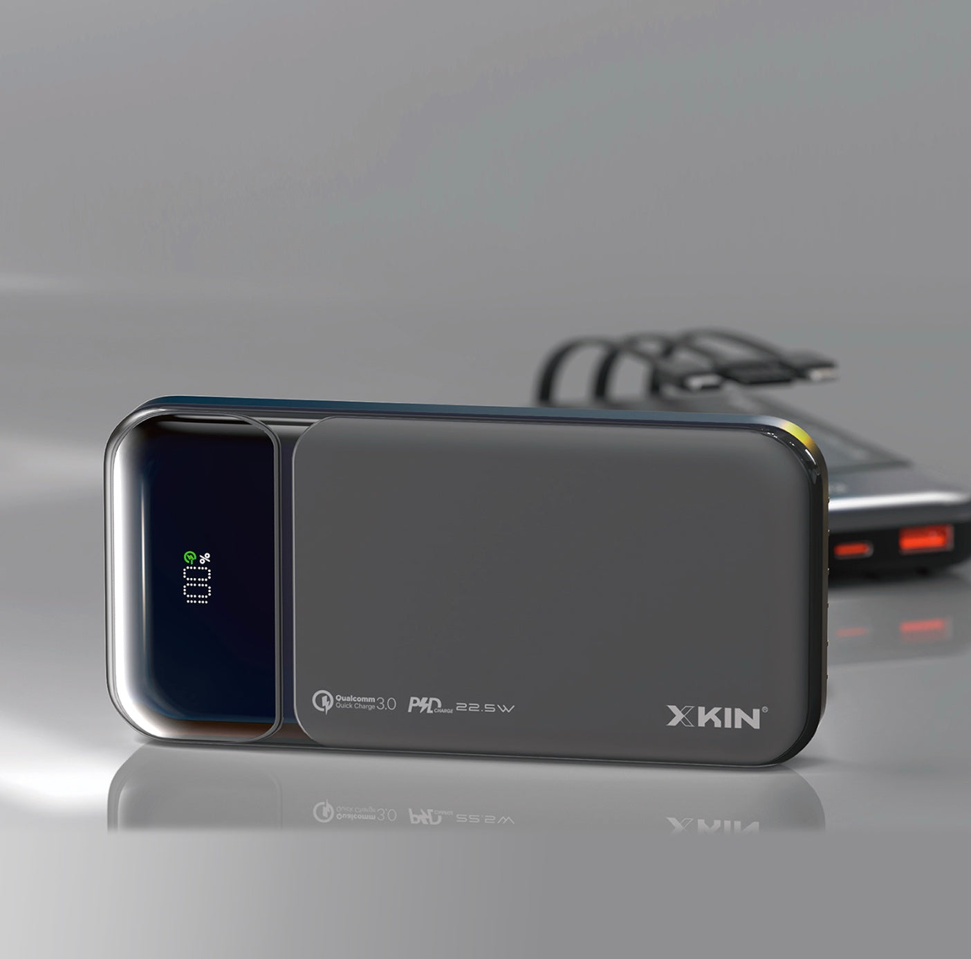 10000mAh Power Bank – Dual Output, 2.4A Fast Charge, 20cm Micro Cable Inclu