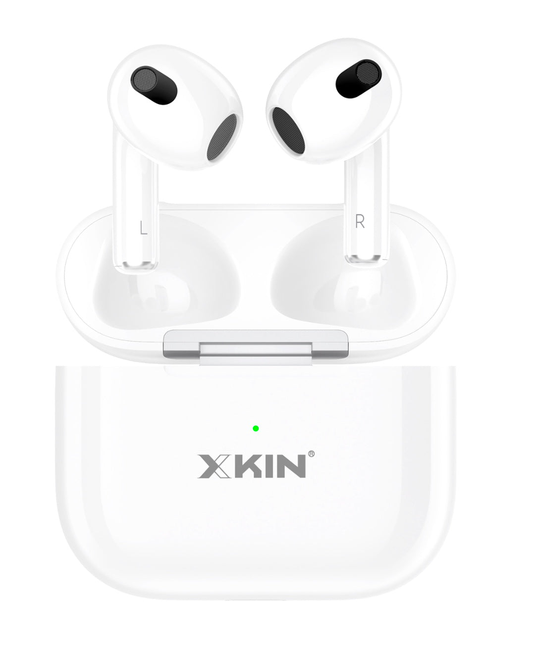 XKIN True Wireless Earphones – Touch Control, BT5.3, with 8-Pin Charging Cable