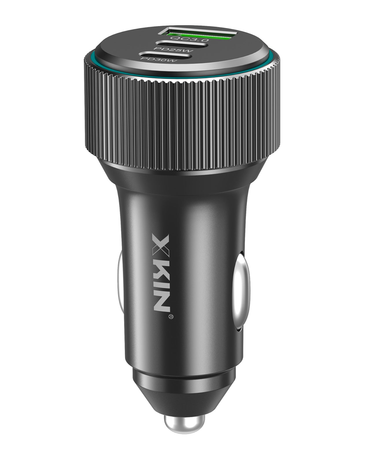 XKIN 68W Car Charger – USB-A + Dual USB-C Fast Charging for 3 Devices