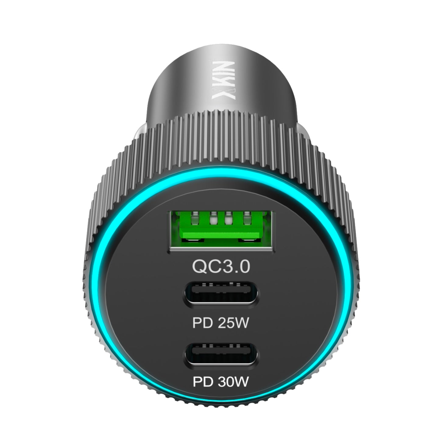 XKIN 68W Car Charger – USB-A + Dual USB-C Fast Charging for 3 Devices