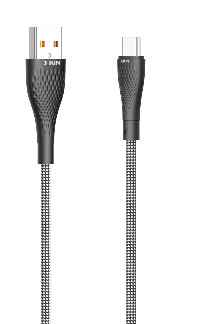 1M USB-A to USB-C Cable – 3A Fast Charging & 480Mbps Data Sync, Nylon Braided