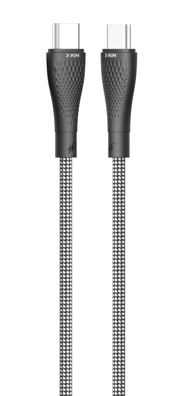 1M USB-C to USB-C Cable – 60W Fast Charging & 480Mbps Data, Nylon Braided