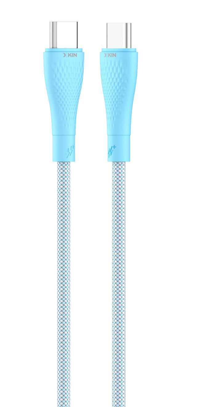 1M USB-C to USB-C Cable – 60W Fast Charging & 480Mbps Data, Nylon Braided