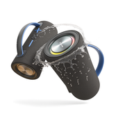 Portable Wireless Speaker – RGB Lights, IPX5 Waterproof, 14H Playtime