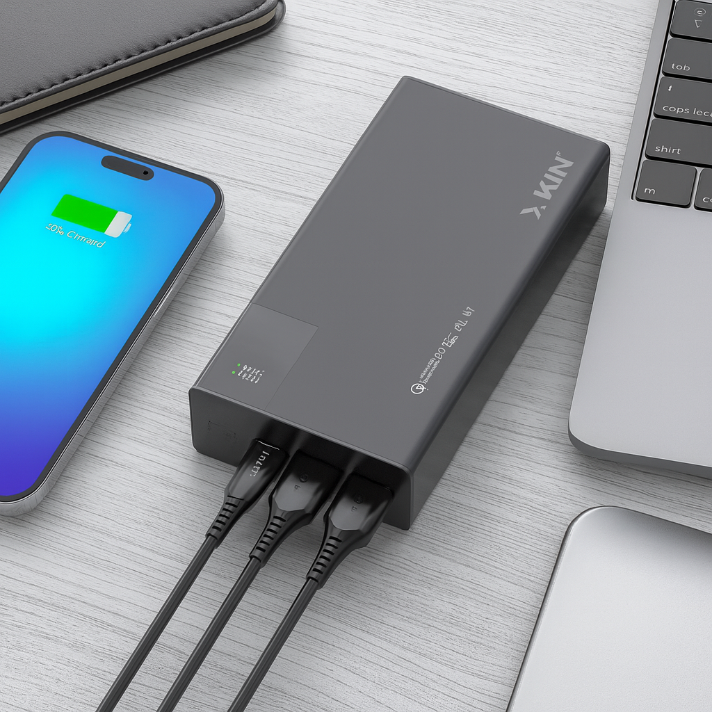 Xkin 20000mAh Power Bank with 65W Fast Charging | USB-C PD Portable Charger
