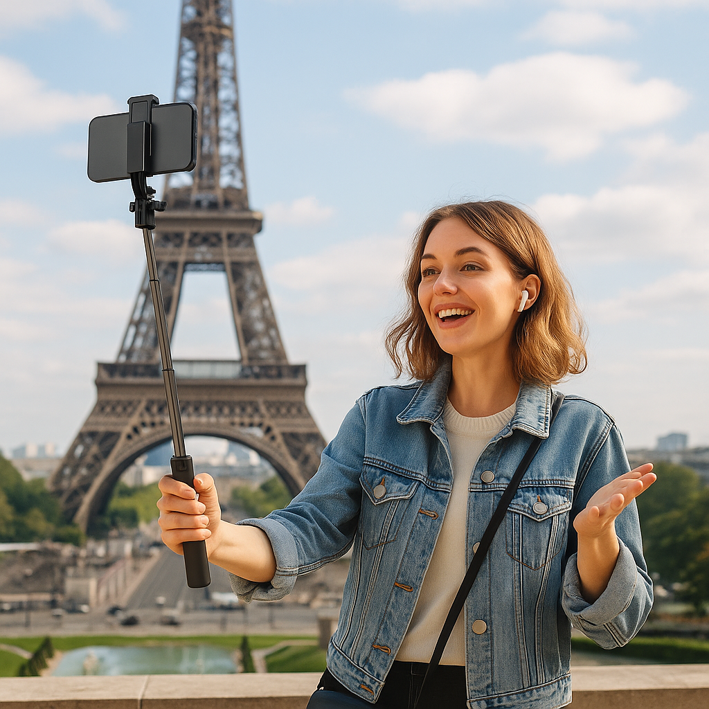 Xkin Long Selfie Tripod – Extendable Selfie Stick with Tripod Stand & Remote