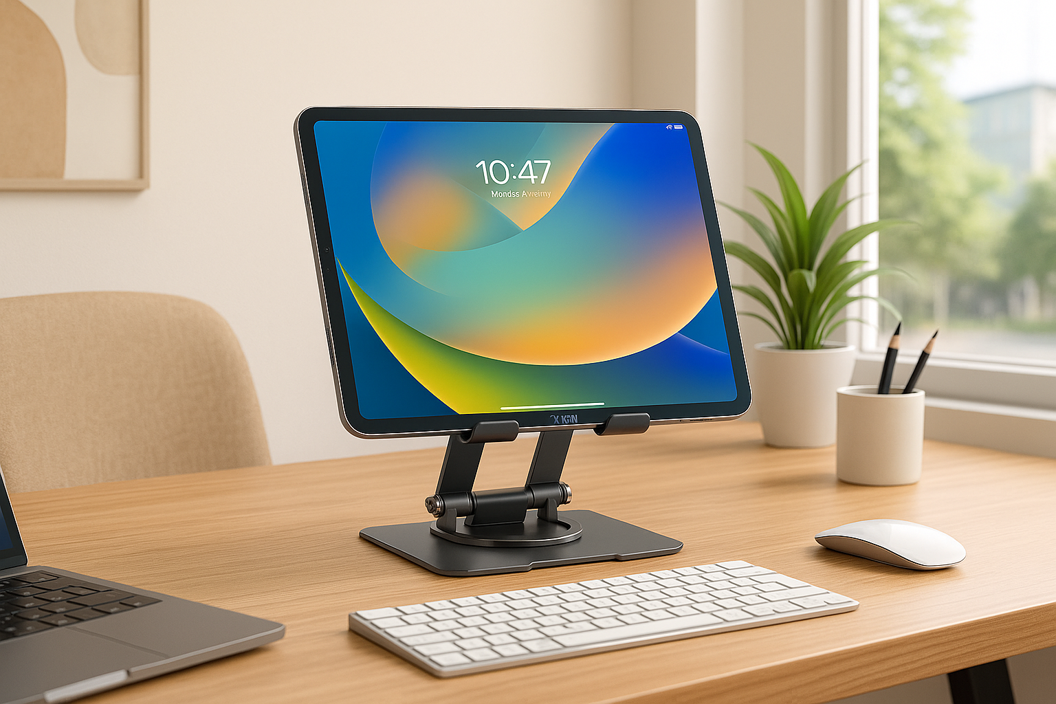 Xkin iPad Desk Stand – Adjustable Tablet Holder for Desk, Office & Home