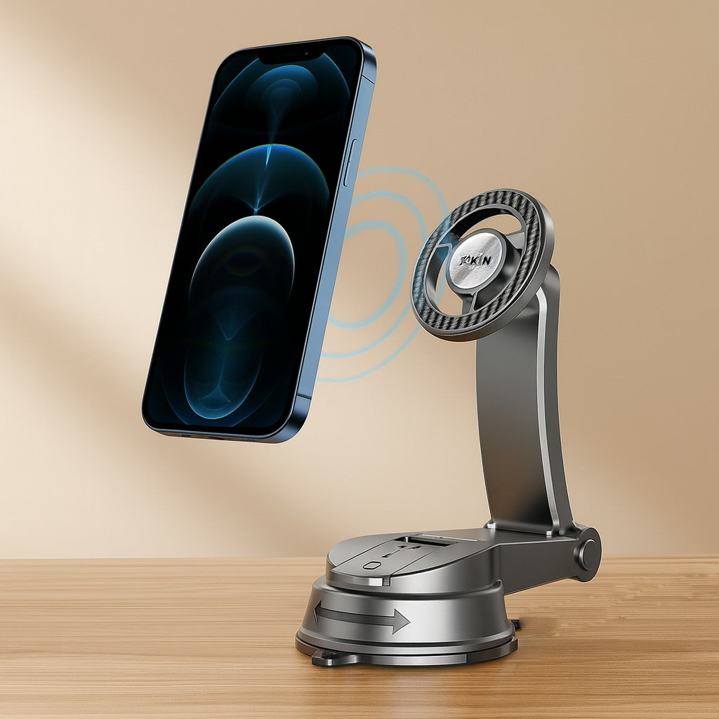Xkin Magnetic Car Phone Holder – Dashboard & Windshield Mount, 360° Adjustable