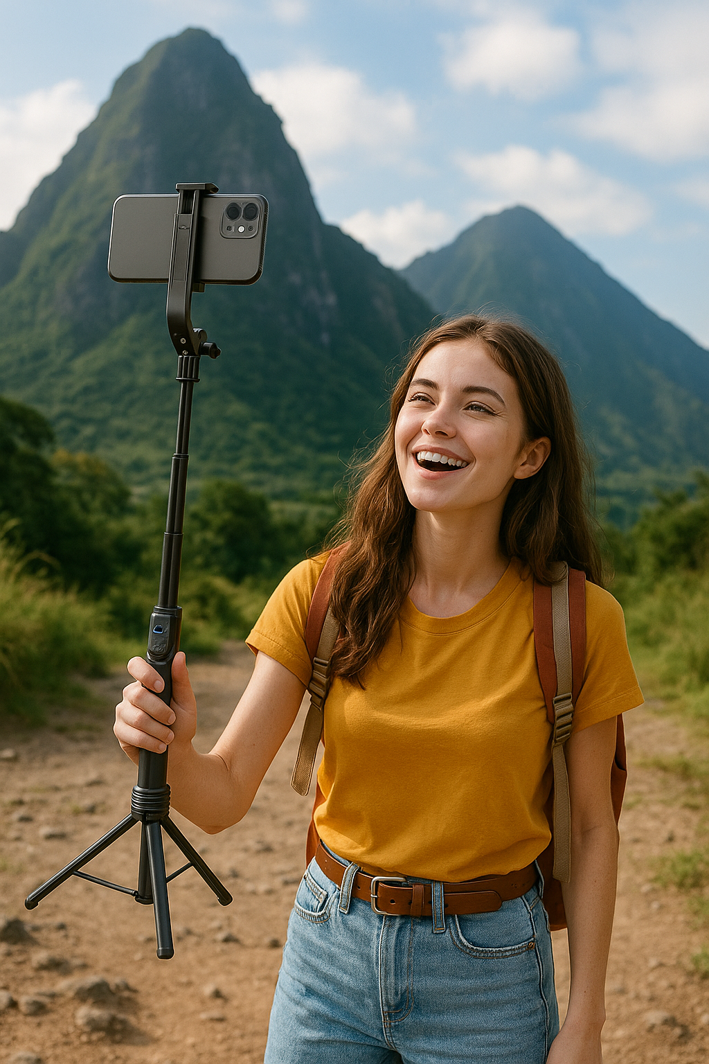 Xkin Long Selfie Quadrapod – Extendable Selfie Stick Tripod with Wireless Remote