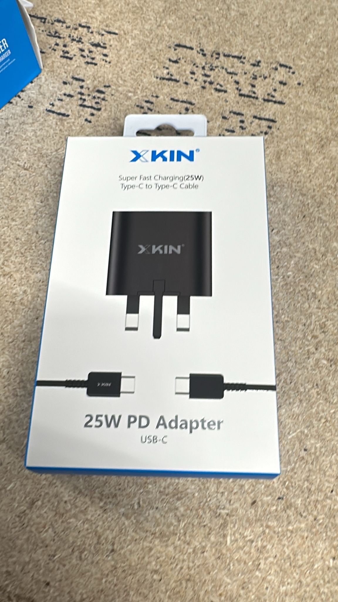 XKIN 25W PD ADOPTER WITH CABLE TYPE-C TO TYPE-C SUPER FAST CHARGING