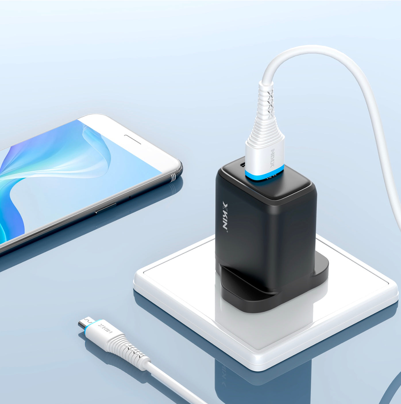USB-A to Micro-USB Cable – 3M, 3A Fast Charging & Sync, Durable TPE Build