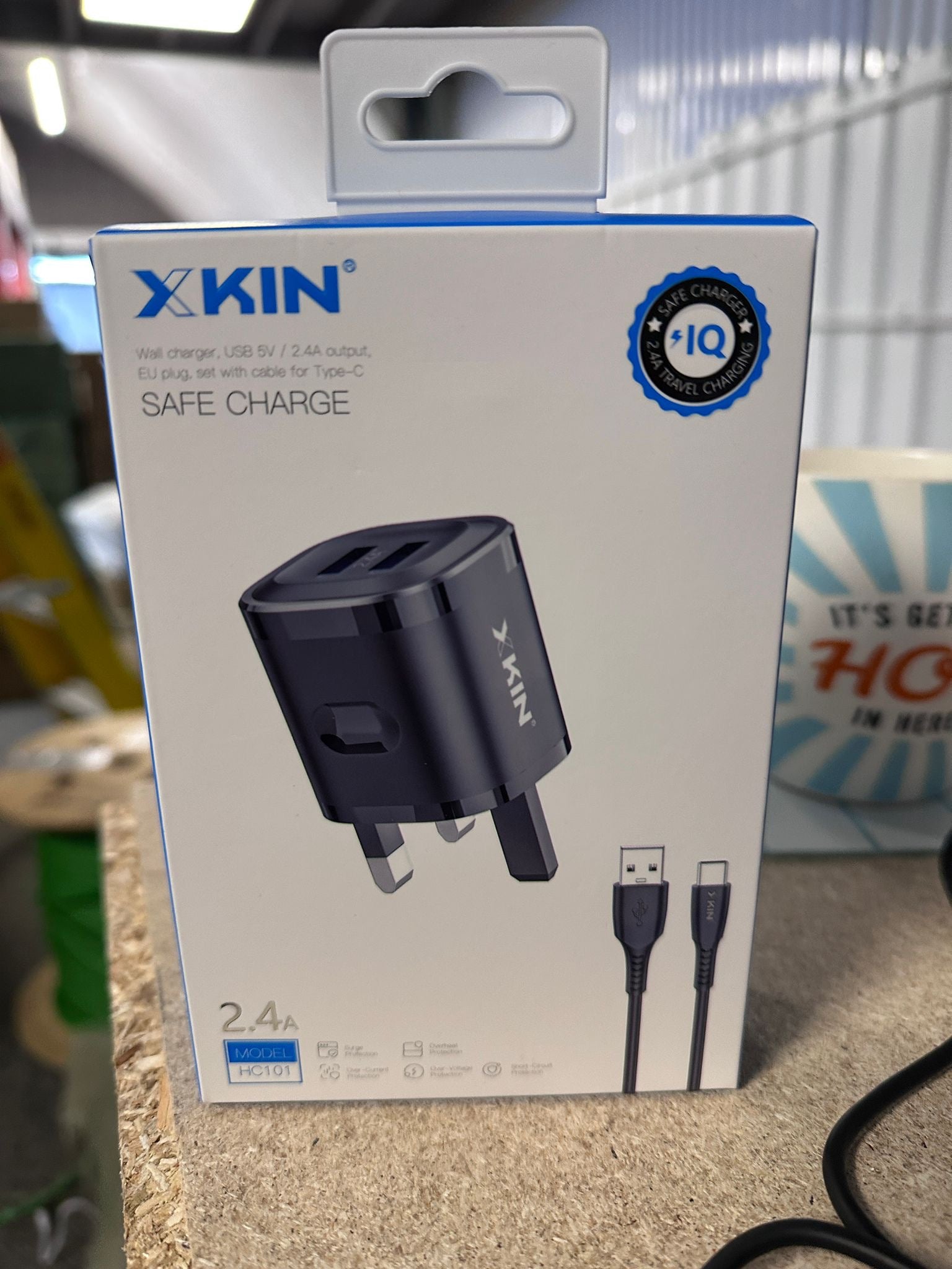 XKIN FAST WALL CHARGER DUAL USB PORTS WITH USB TO C CABLE