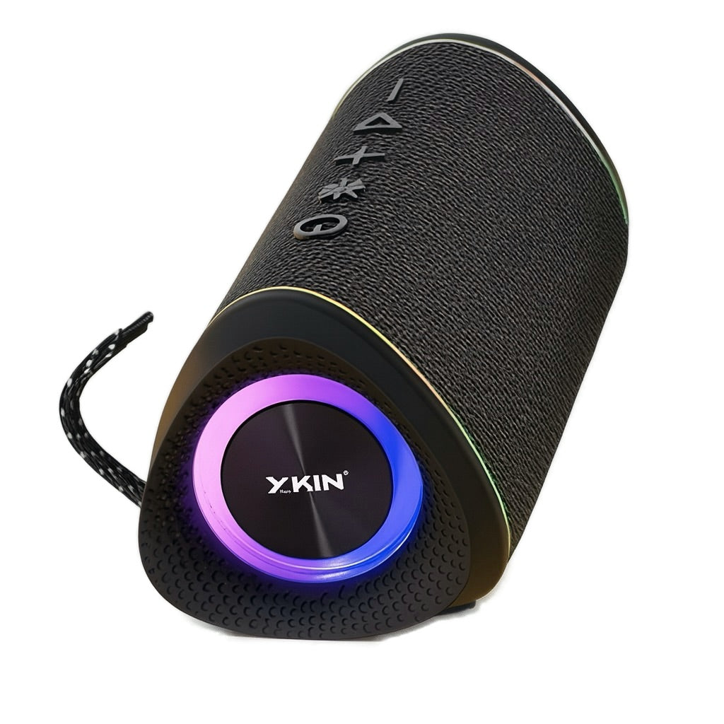 Portable Wireless Speaker – Water Resistant, 12H Playtime, RGB Lights