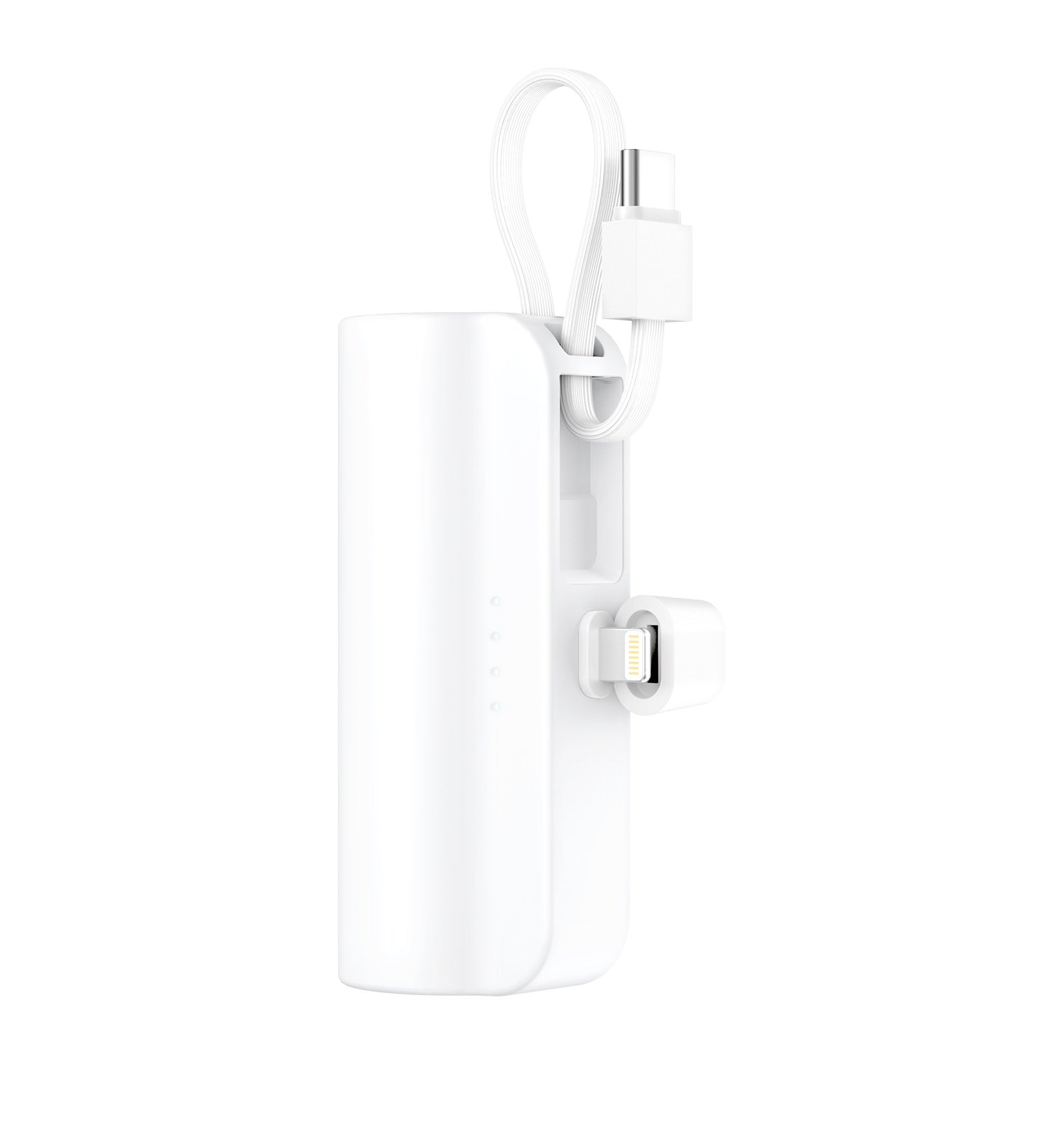 XKIN 5000mAh Super Mini Power Bank with Built-In Type-C & 8-Pin Cable