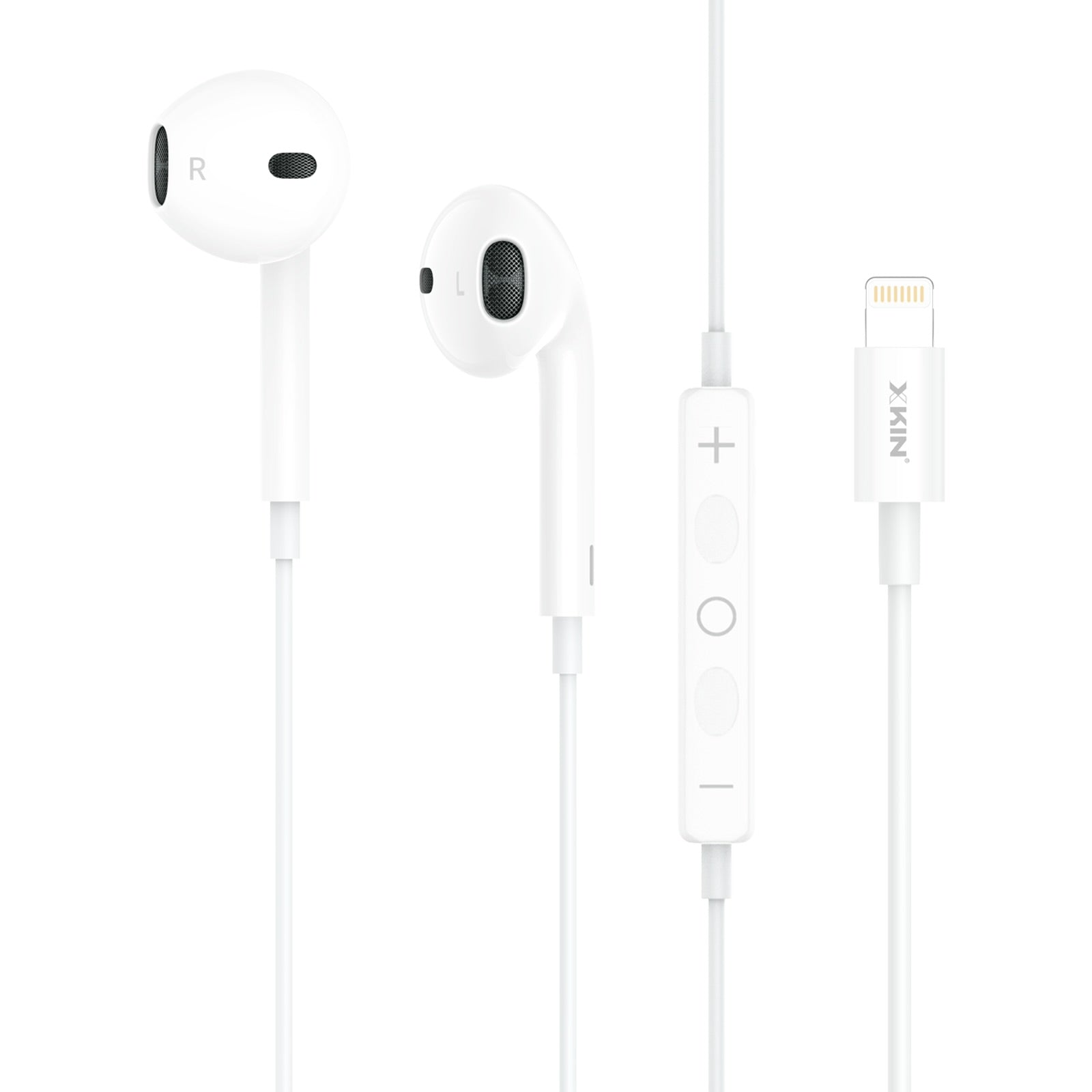 Xkin 8-Pin(For iPhone) Earphones – Wired In-Ear Headphones with Mic & Remote Control