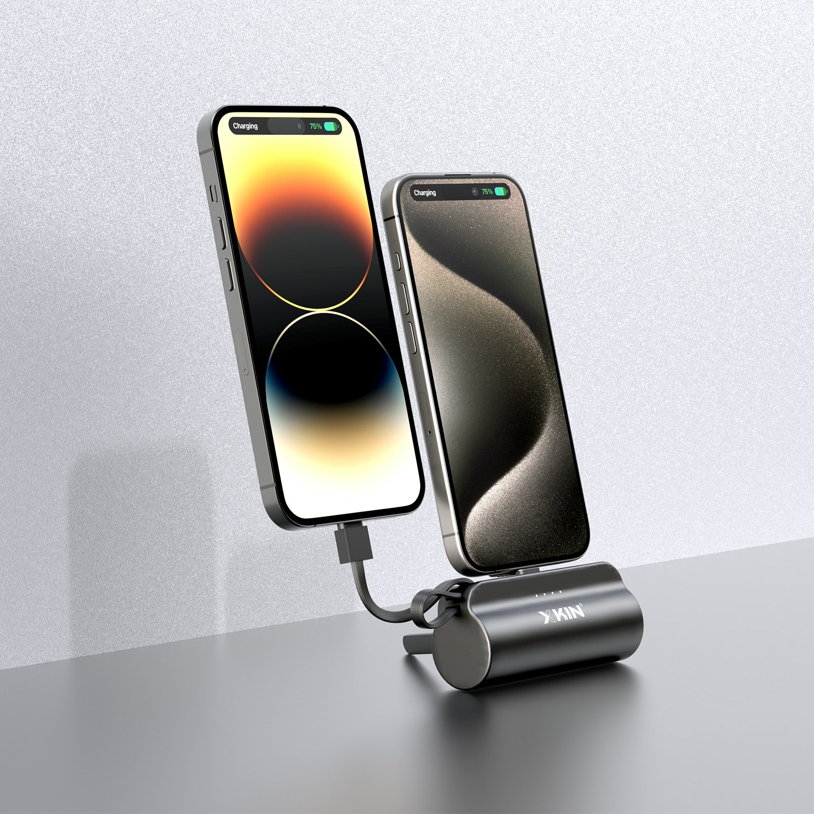 Xkin Super Mini 5000mAh Power Bank with Built-in Cable