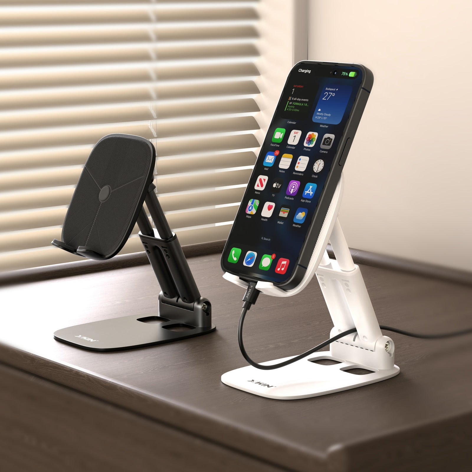 Xkin Desk Phone Holder – Adjustable Stand for Smartphones & Tablets