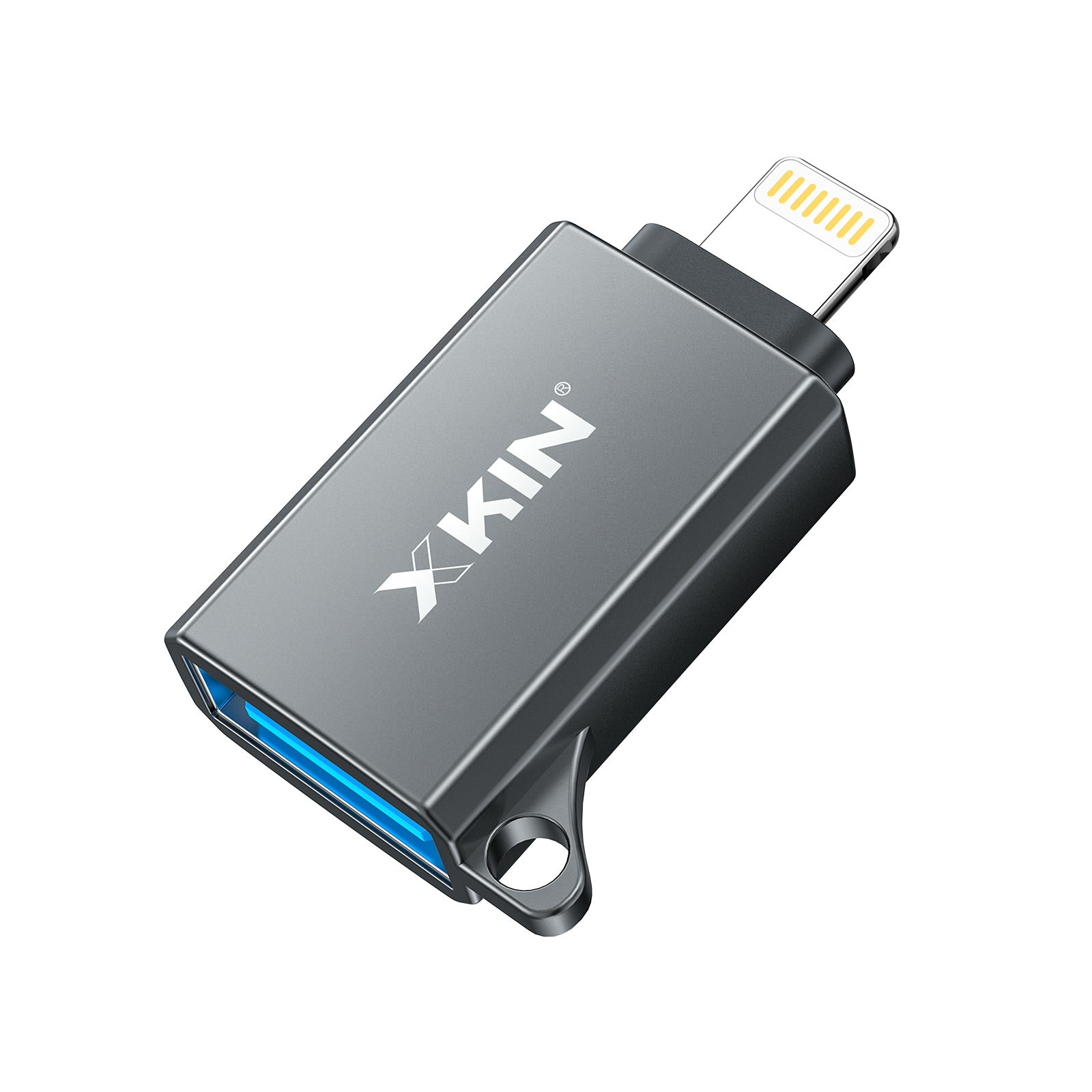 Xkin 8-Pin to USB OTG Adapter – 8-Pin to USB-A Converter for iPhone & iPad