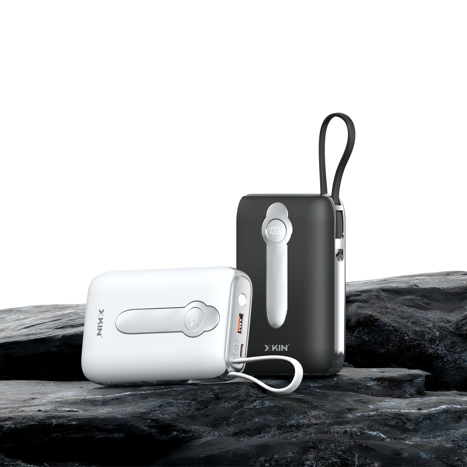 Xkin 20000mAh Power Bank with Built-in Cables | Fast Charging