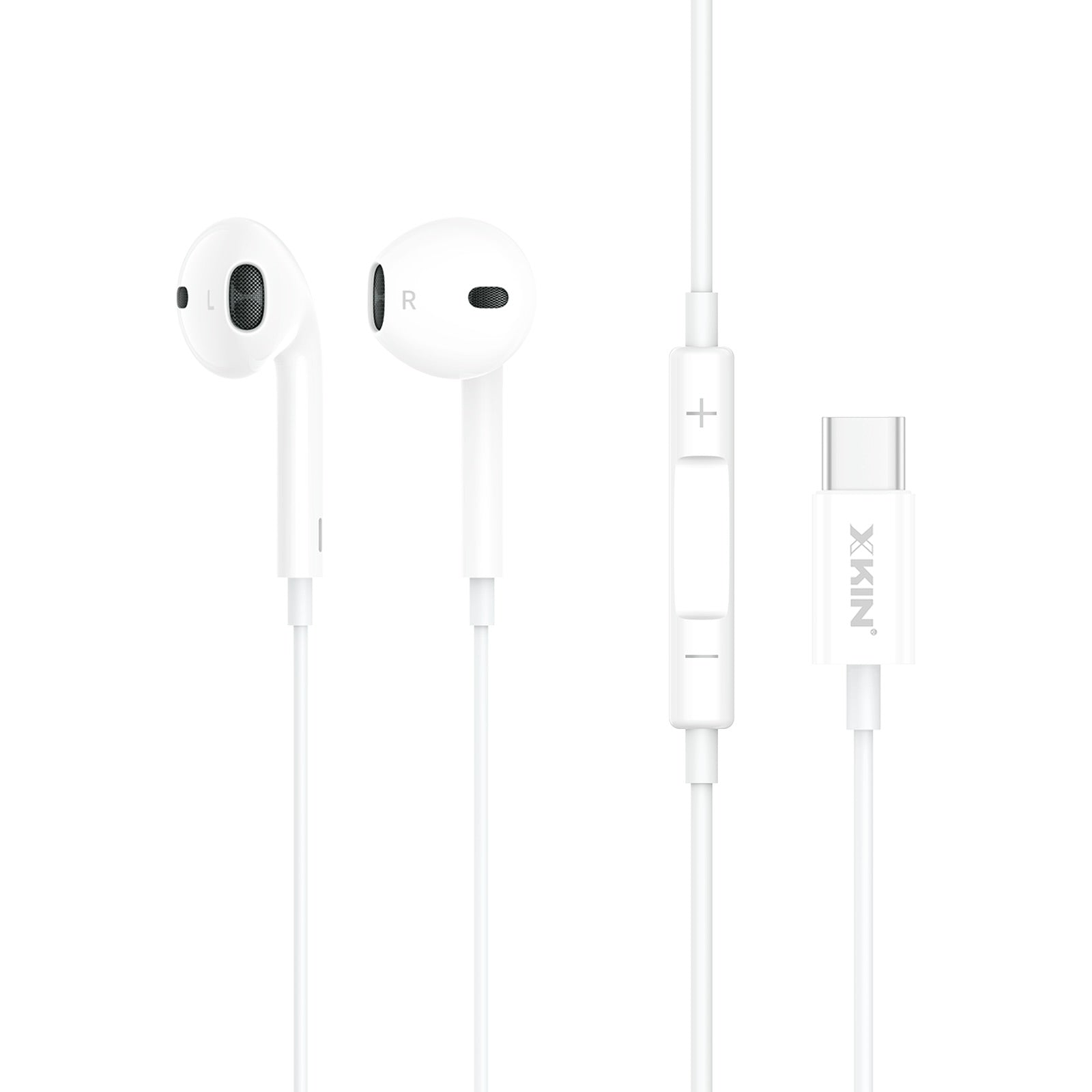 Xkin USB-C Earphones – Wired In-Ear Headphones with Mic & Noise Isolation