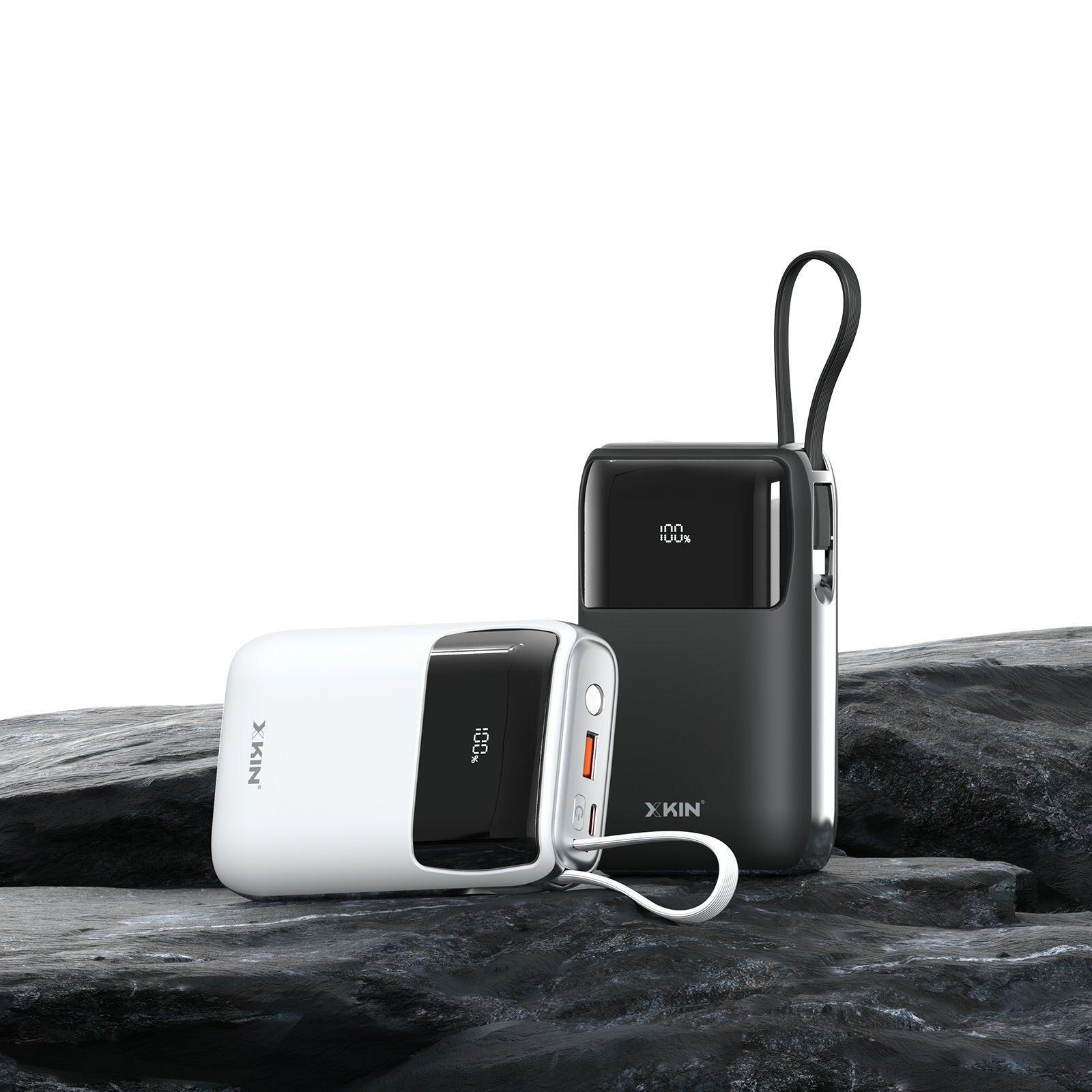 Xkin Ultra Fast 20000mAh Power Bank | Built-in Cables