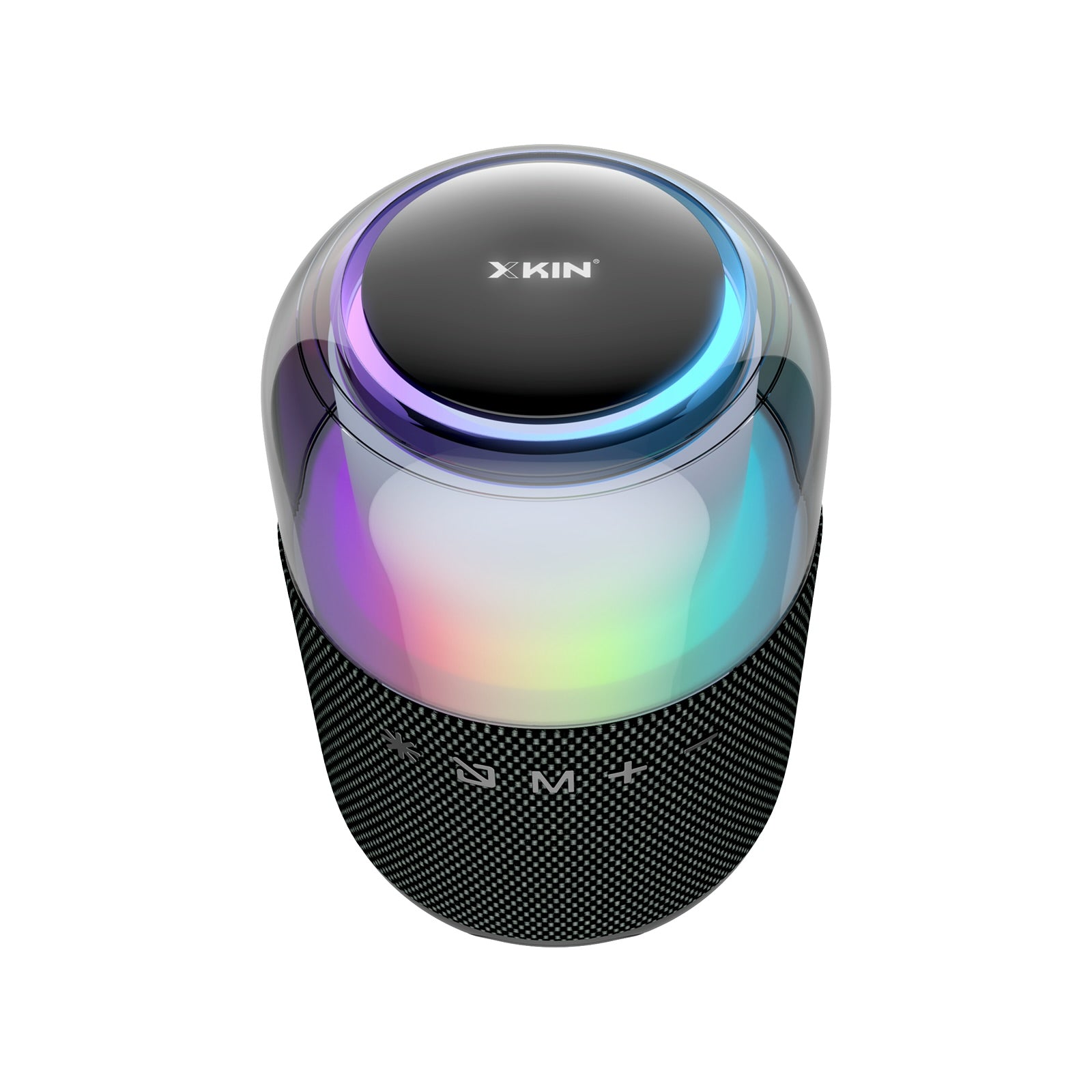 Portable Wireless Speaker with LED Lights, 12H Playback, IPX5 Waterproof