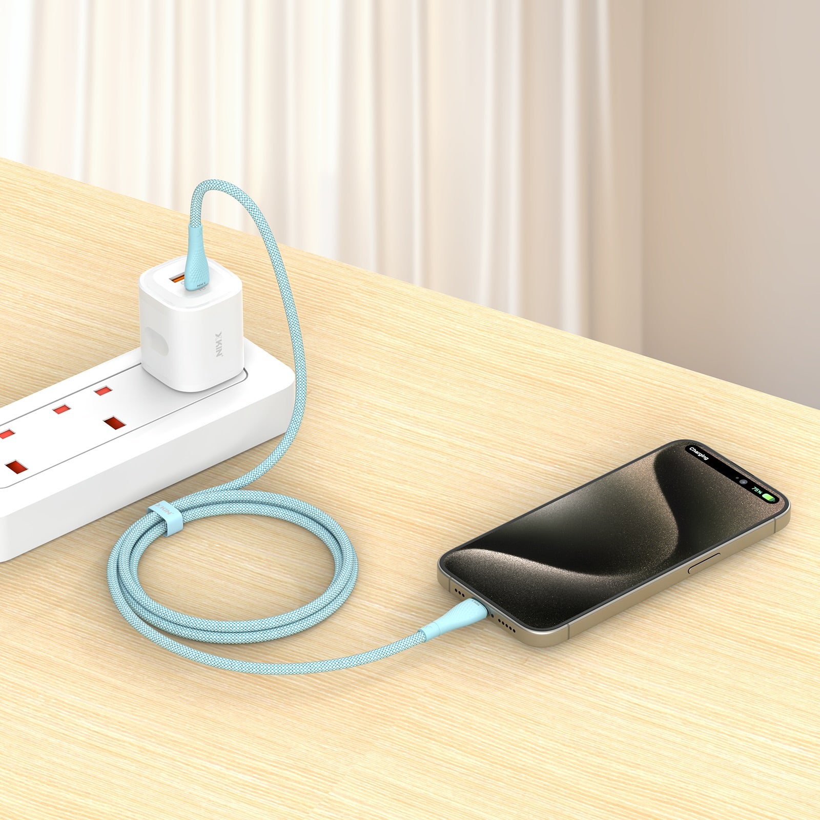 Xkin USB-C to USB-C Cable – Fast Charging & Data Sync Cord for Phones, Tablets & Laptops