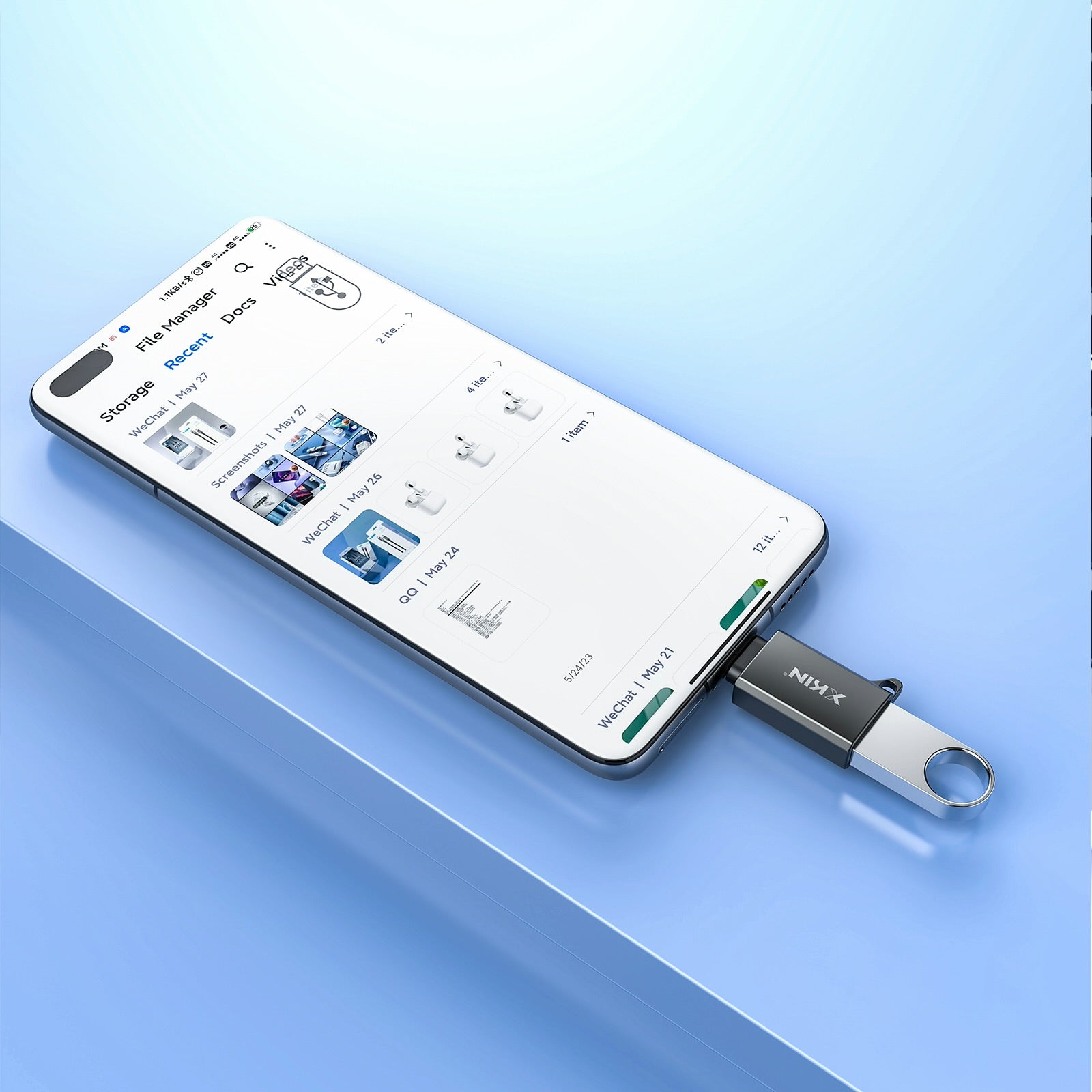 Xkin USB-C to USB OTG Adapter – Type-C Male to USB-A Female Converter