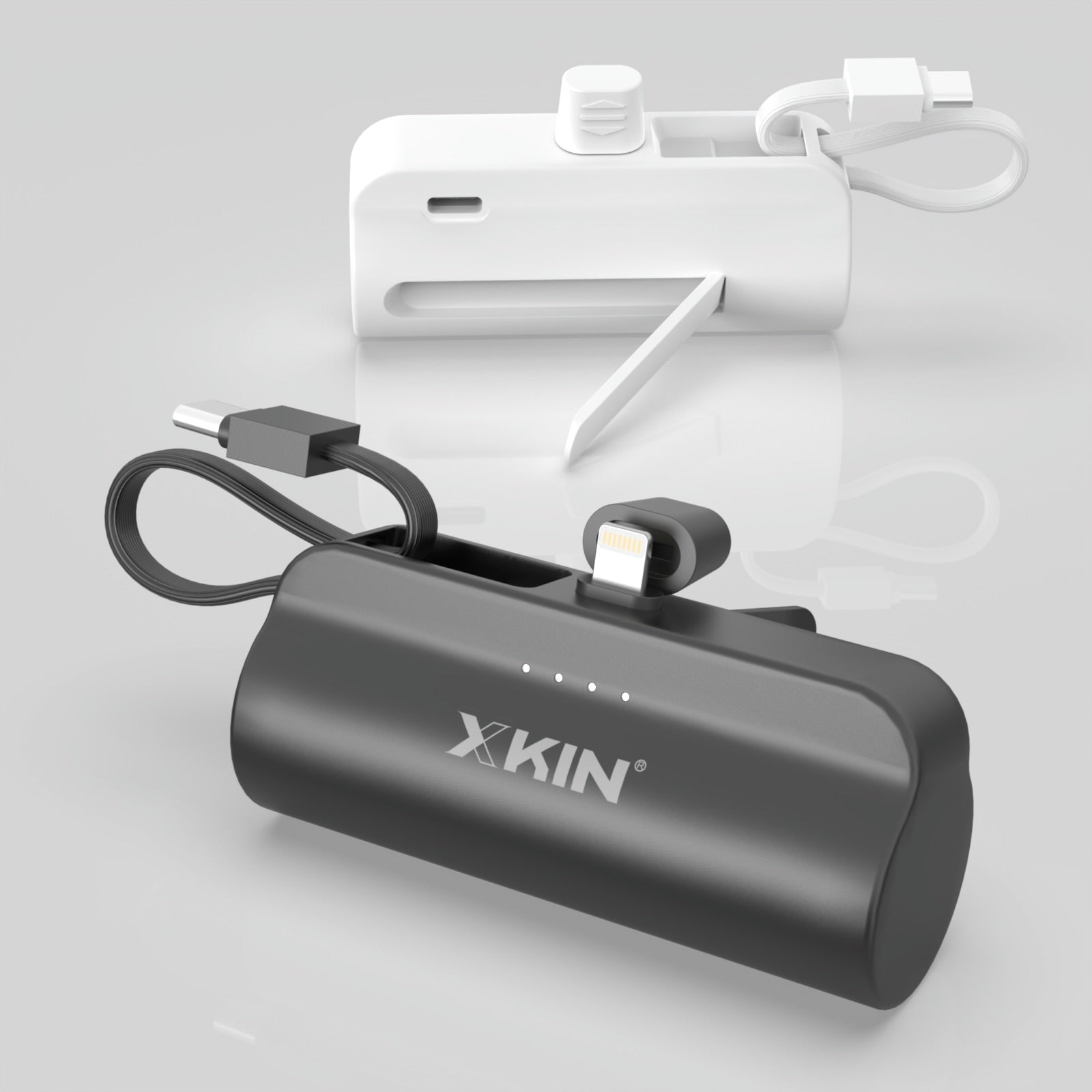 Xkin Super Mini 5000mAh Power Bank with Built-in Cable