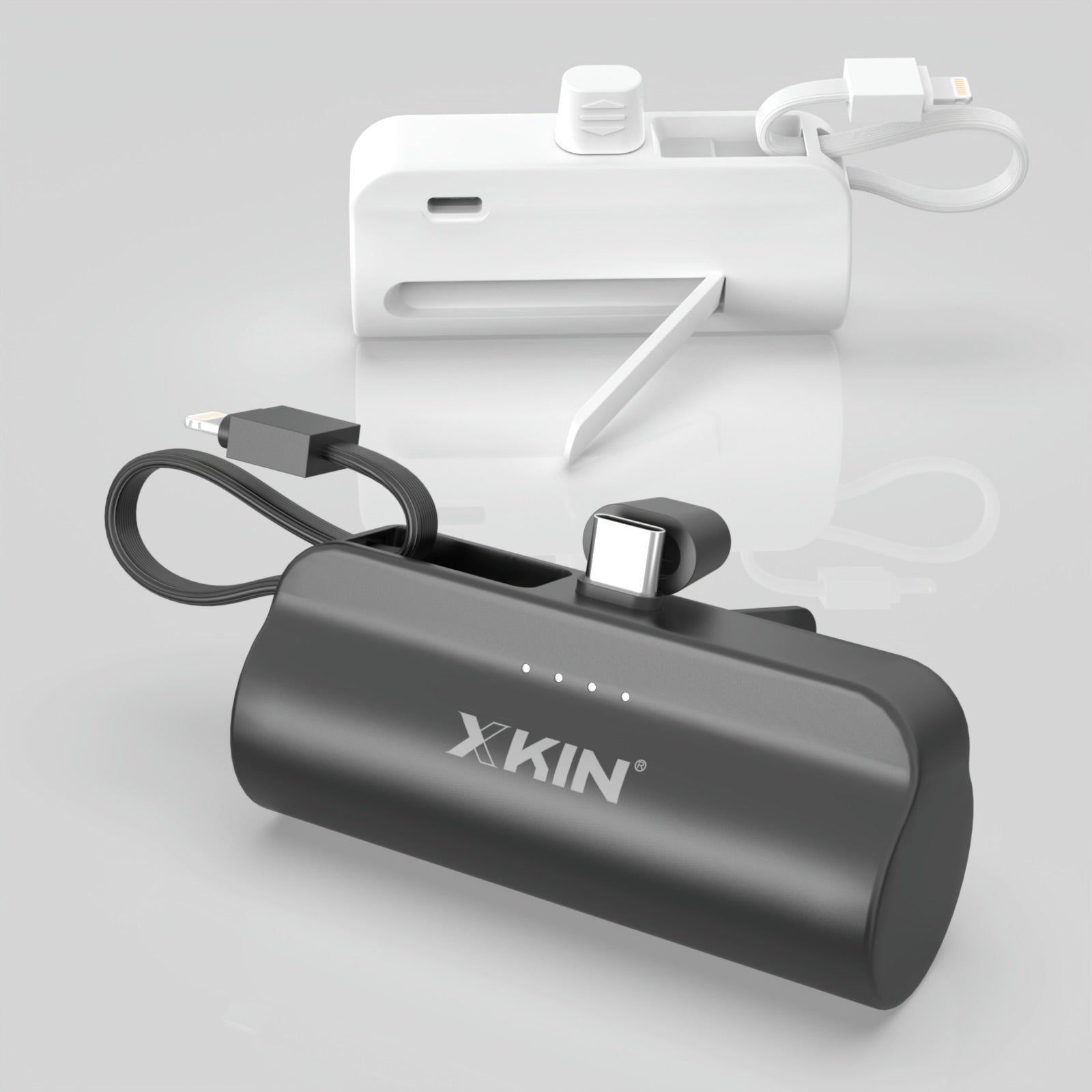 Xkin Super Mini 5000mAh Power Bank with Built-in Cable