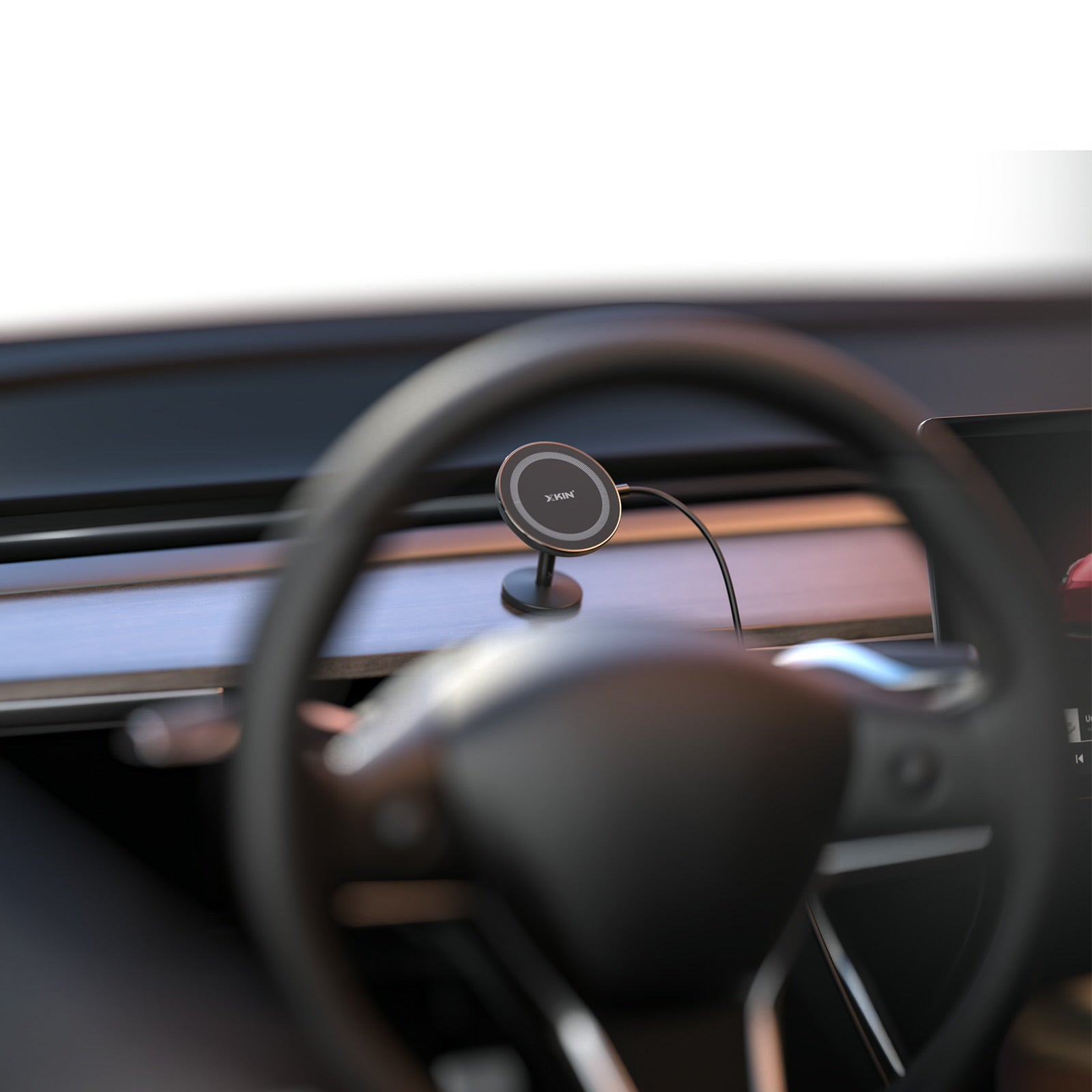 Xkin Magnetic Wireless Charging Car Phone Holder – Dashboard
