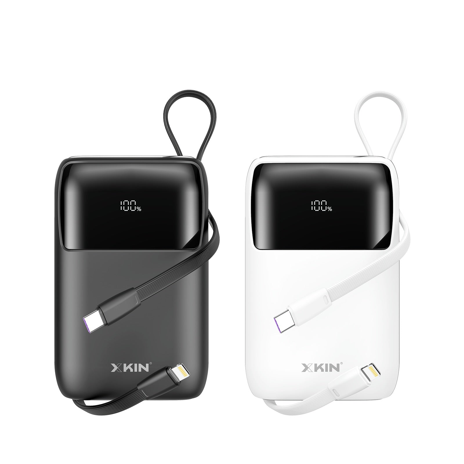 Xkin Ultra Fast 20000mAh Power Bank | Built-in Cables