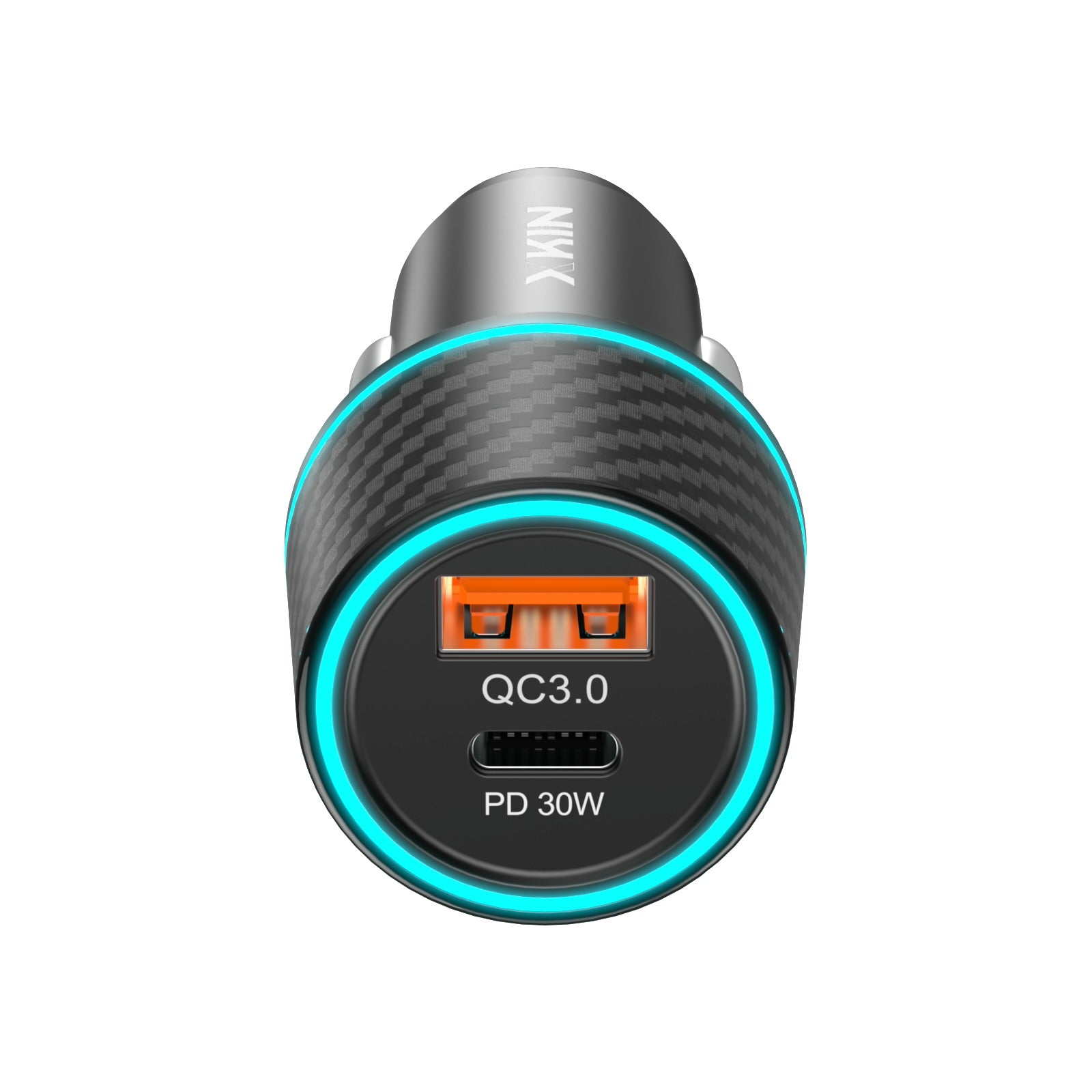 Xkin 48W Dual Port Car Charger – Fast Charging USB-C PD + QC3.0 Adapter