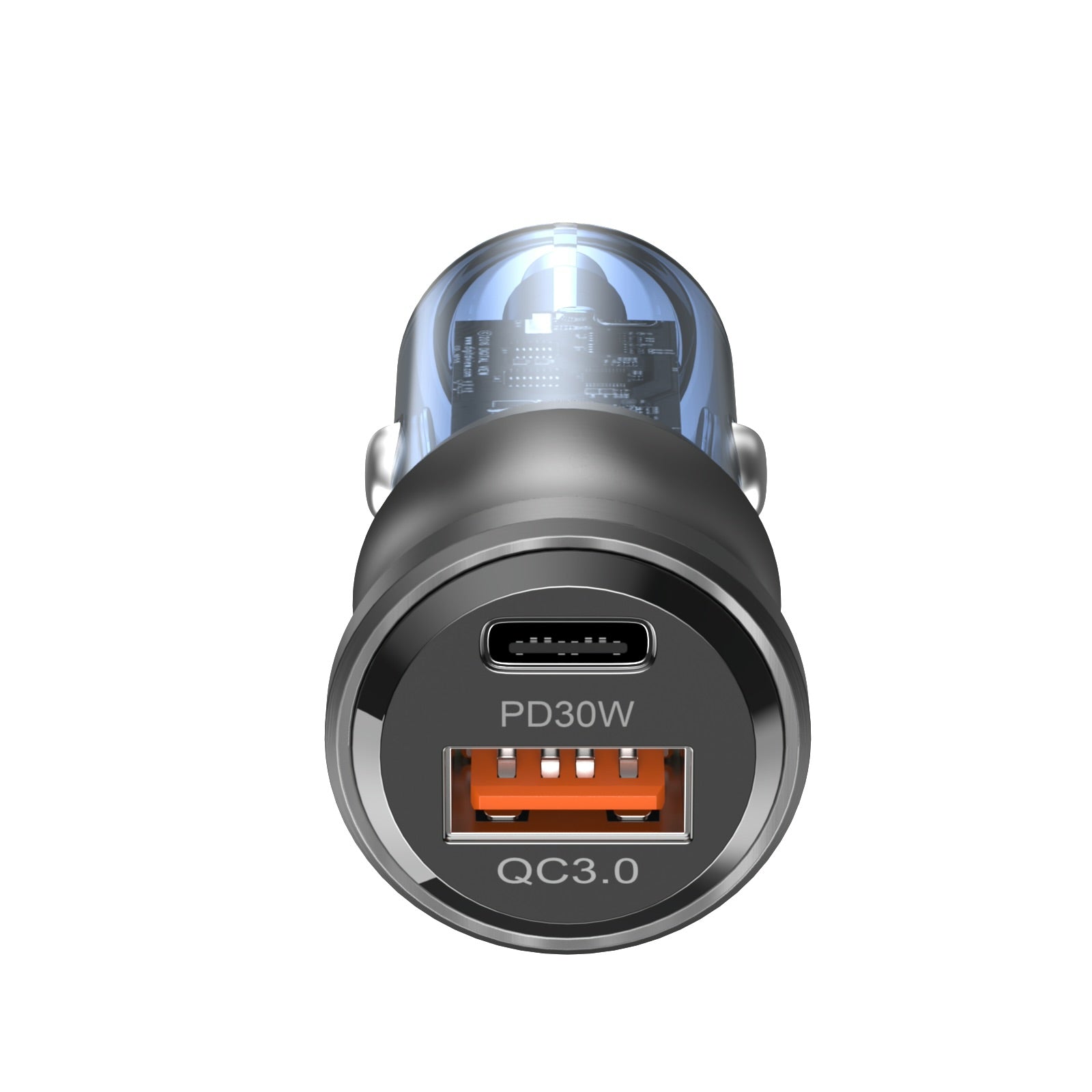 Xkin 48W Dual Port Car Charger – USB-C PD + USB-A QC 3.0 Fast Adapter