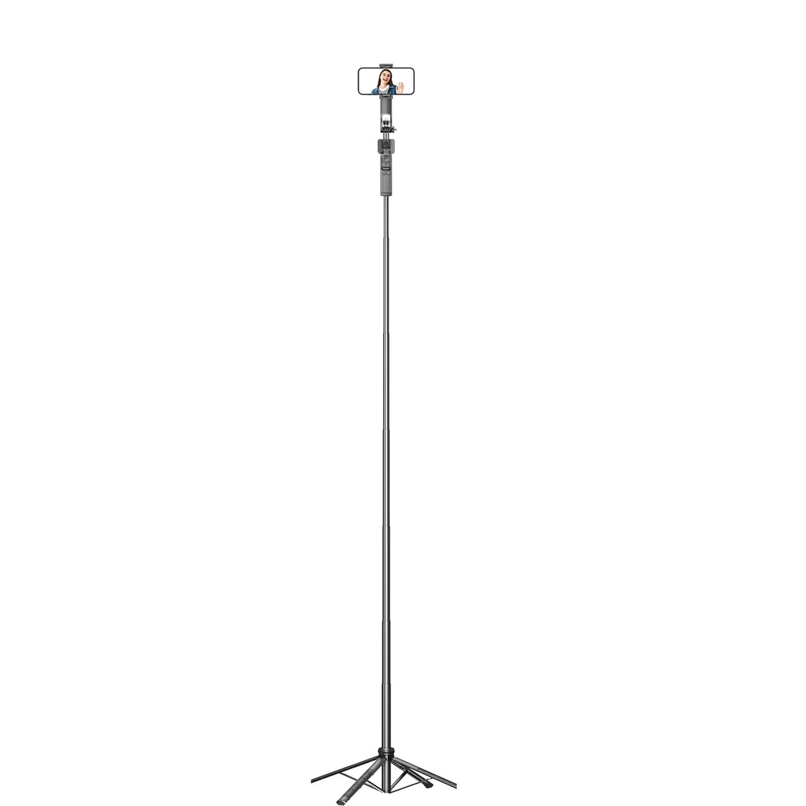 Xkin Long Selfie Quadrapod – Extendable Selfie Stick Tripod with Wireless Remote