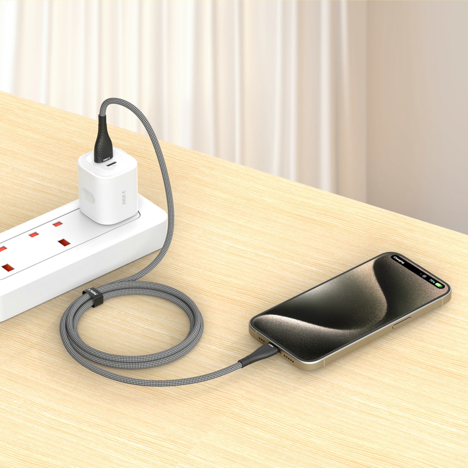 Xkin USB-A to USB-C 3A Cable – Fast Charging & High-Speed Data Sync Durable Cord