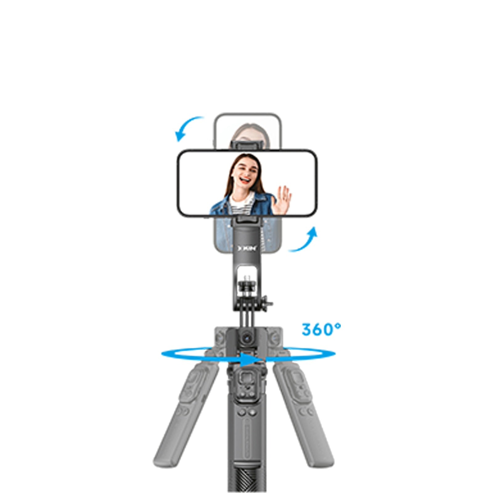 Xkin Long Selfie Quadrapod – Extendable Selfie Stick Tripod with Wireless Remote