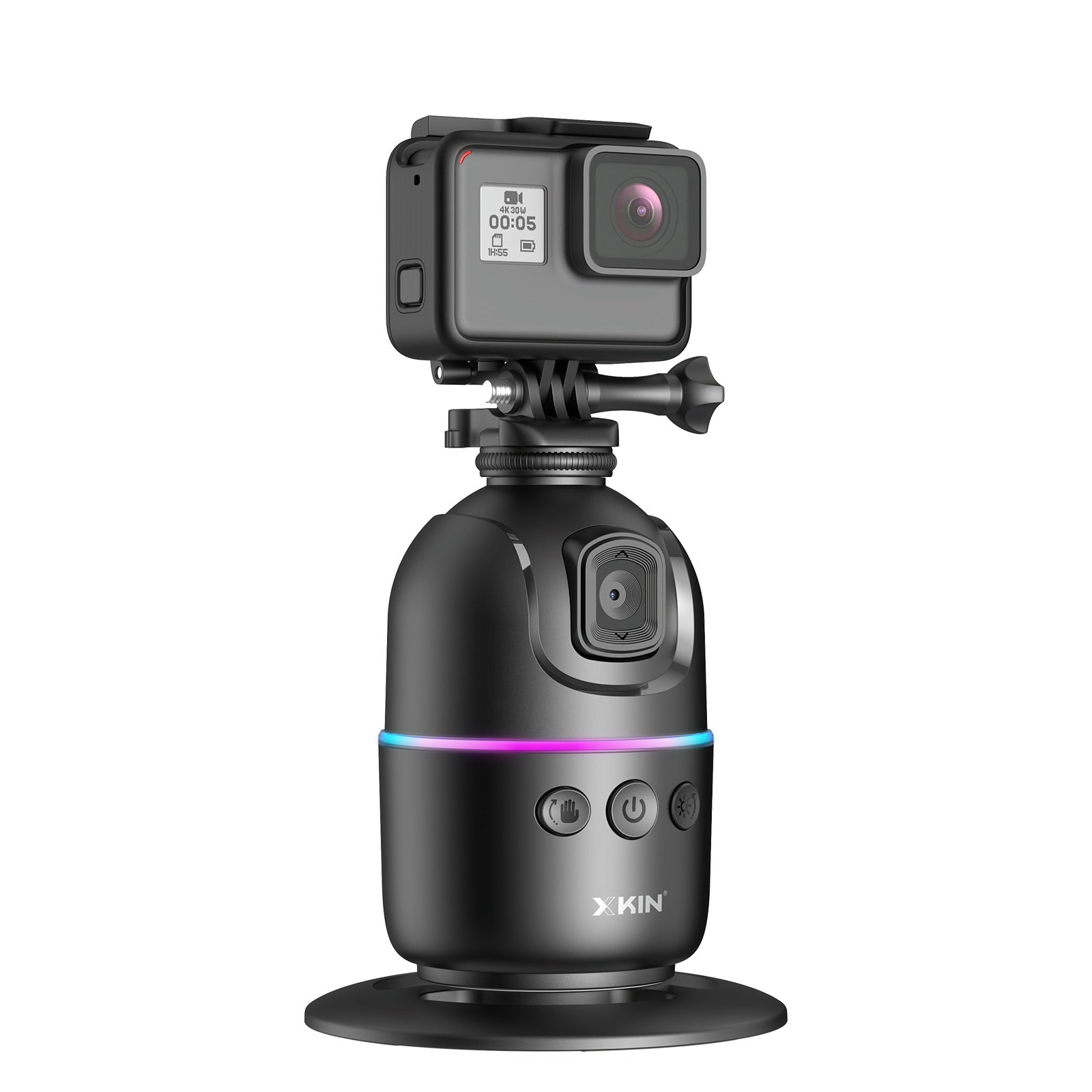 Xkin Auto Face Tracking Tripod – Smart 360° Rotation Selfie Stand with Phone Holder
