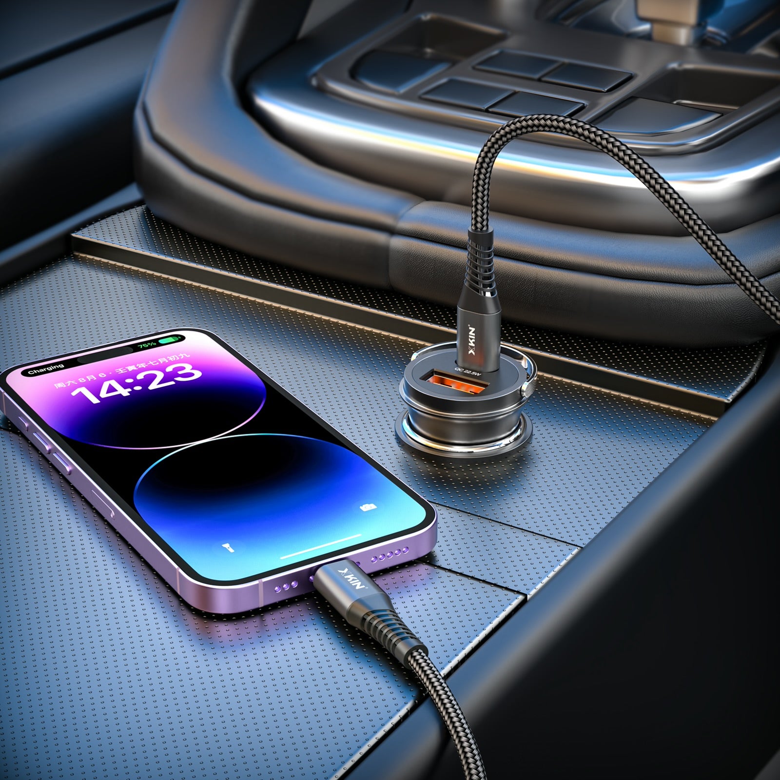 Xkin USB-C to 8-Pin 27W Cable – Fast Charging & High-Speed Data Sync Durable Cord