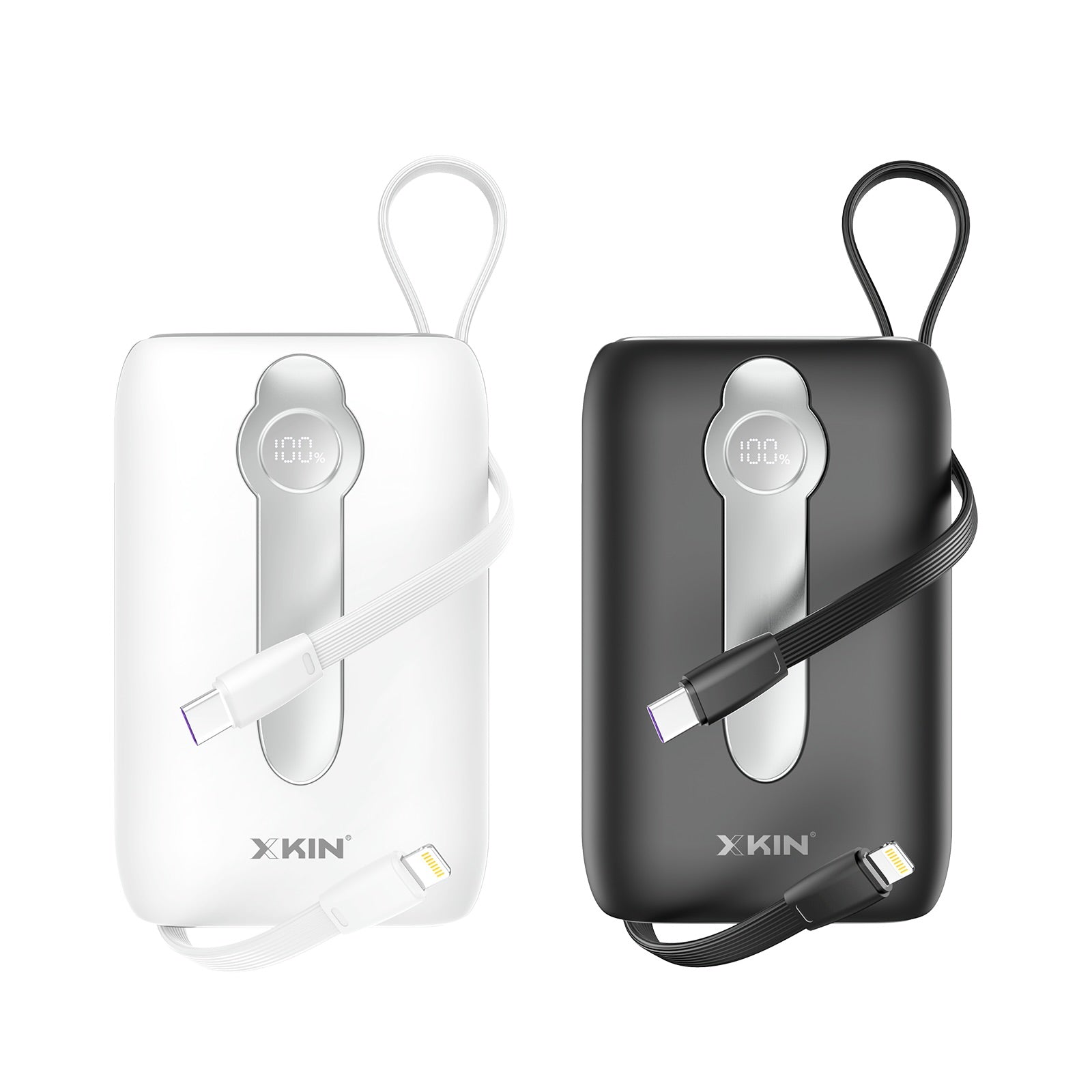 Xkin 20000mAh Power Bank with Built-in Cables | Fast Charging
