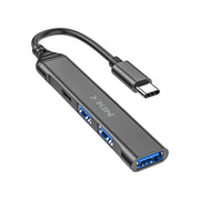 Xkin USB-C Hub – 4-in-1 Multiport Adapter with 3×USB-A & 1×USB-C Port