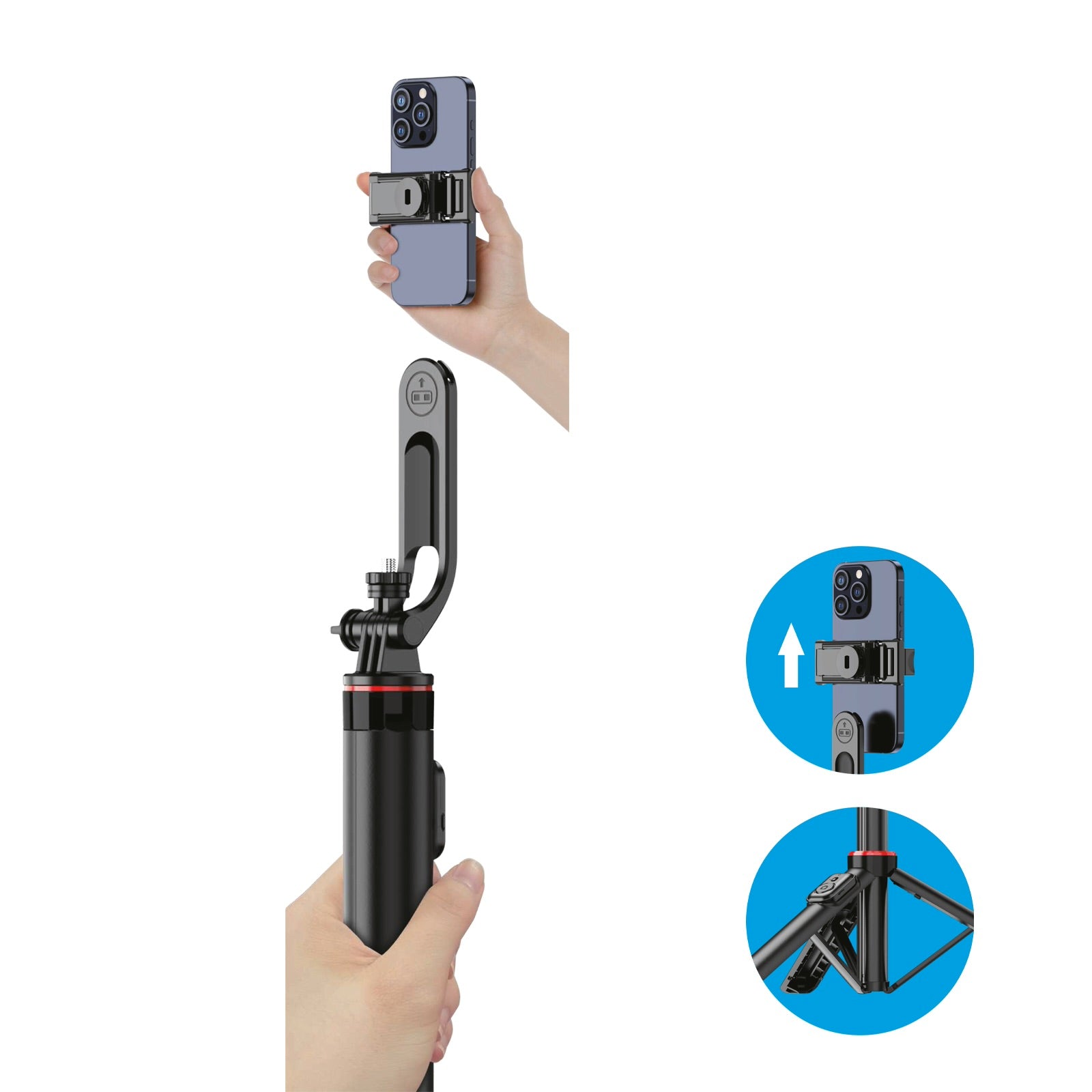 Xkin Tripod Selfie Stick – Extendable 2-in-1 Selfie Stick with Tripod & Remote