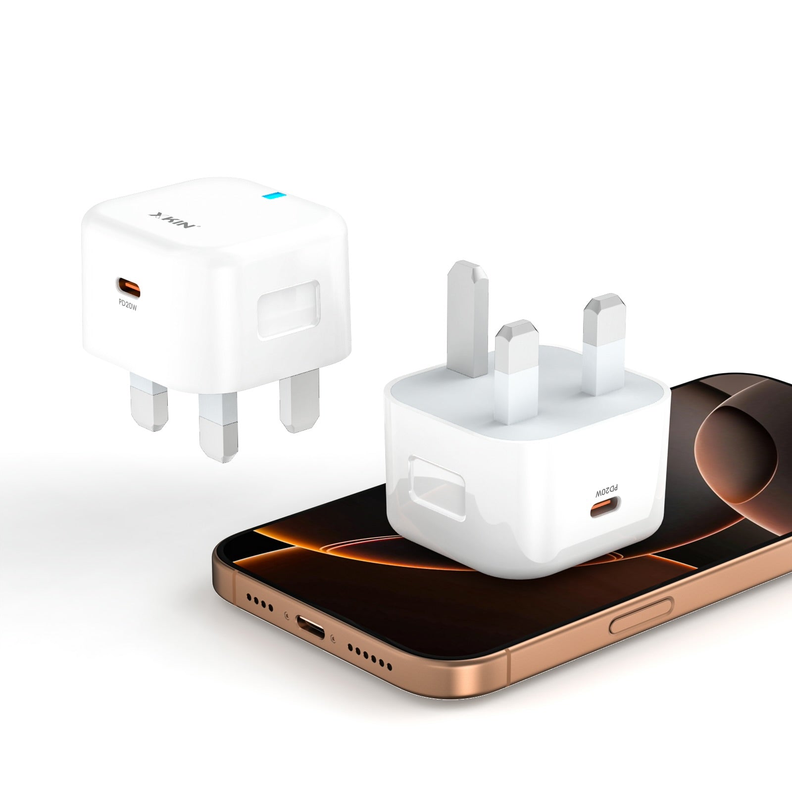 Xkin 20W USB-C Power Adapter – Fast PD Wall Charger for Smartphones & Tablets