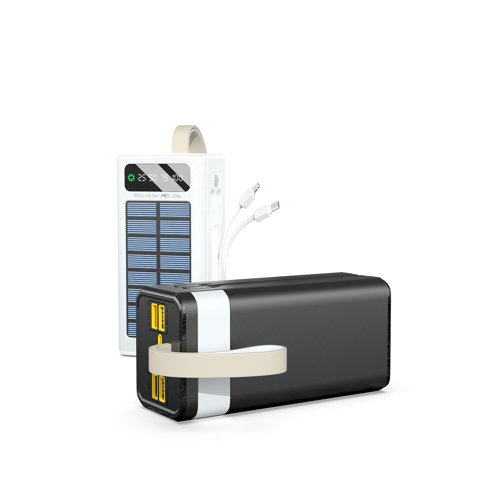 Xkin 40000mAh Super Fast 45W Power Bank with Built-in Cables | LED Light